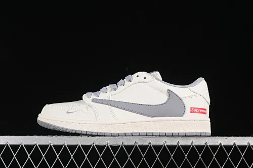 All categories Air Jordan Jordan series basketball shoes Air Jordan 1 Low High-end customized low-top sneakers Travis Scott x Fragment Design x Air Jordan 1 Low OG SP AJ1 Joe 1 Supreme joint-off-white zinc gray low-top cultural casual sneakers XZ1168-003